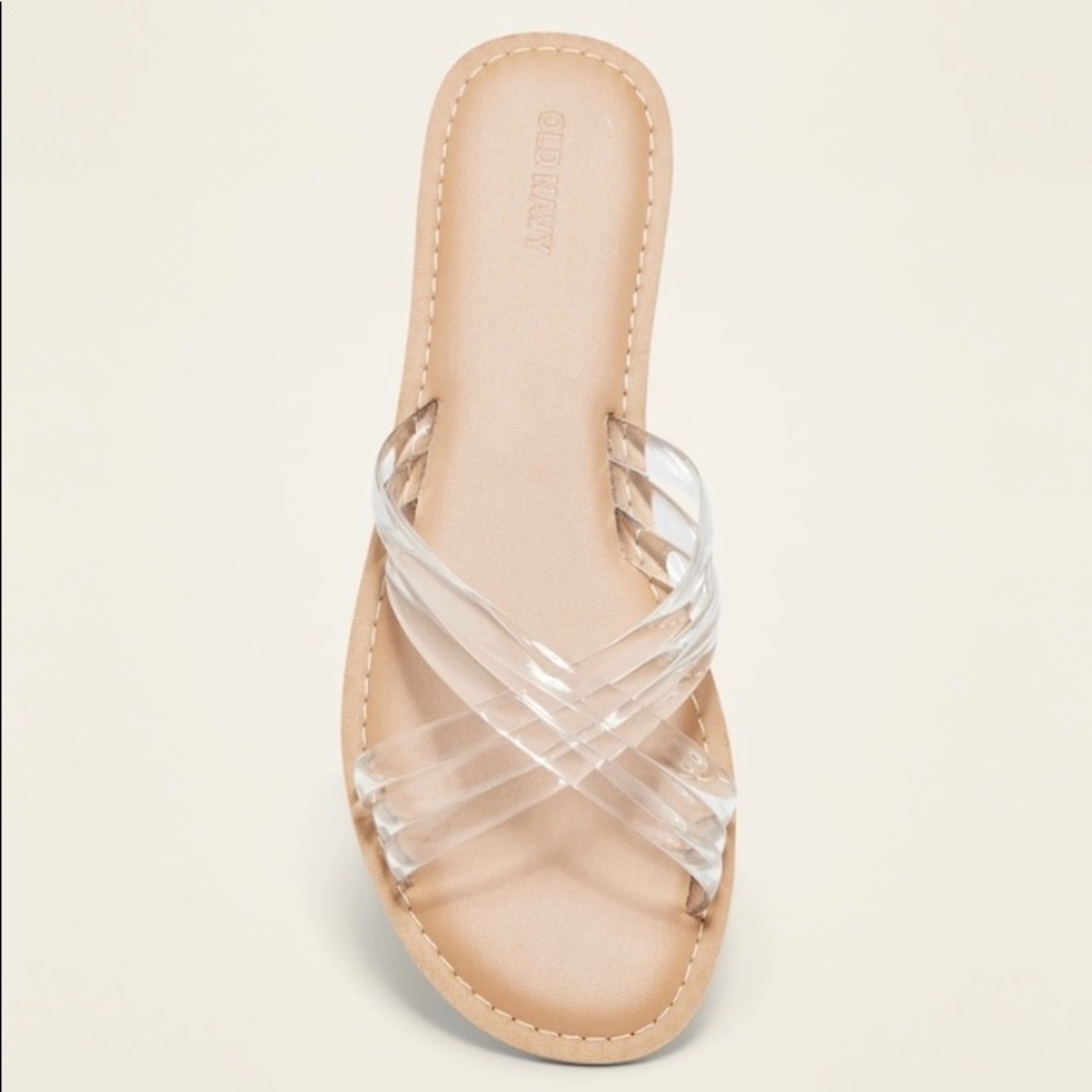 NWT Cross Strap Jelly Slide Old Navy